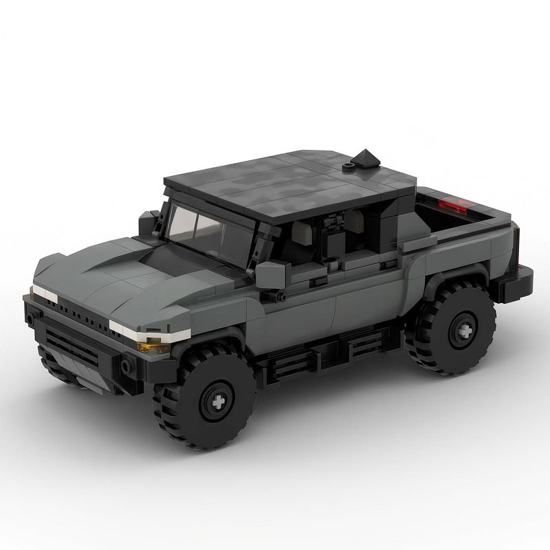 American Off-Road Electric Pickup Truck Hard Top Building Kit | LEGO-Compatible MOC - 1