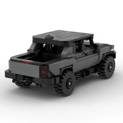American Off-Road Electric Pickup Truck Hard Top Building Kit | LEGO-Compatible MOC - 2
