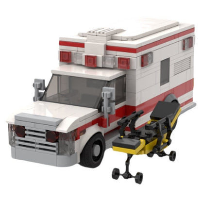American-Style Box Ambulance MOC Building Kit - 1