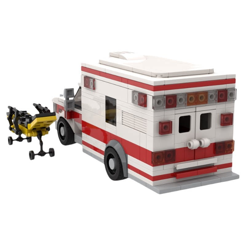 American-Style Box Ambulance MOC Building Kit - 3