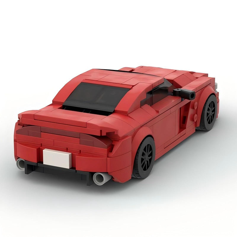 American Supercharged V8 Performance Coupe Building Kit | LEGO-Compatible MOC - 2