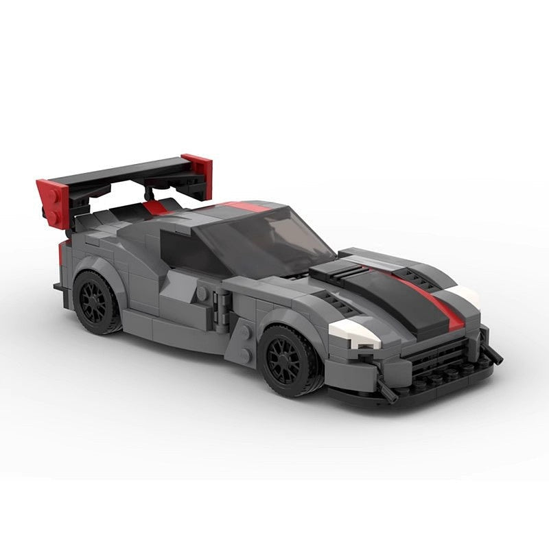 American Track Hypercar Racing Car MOC Building Kit | Vehicle Model - 3
