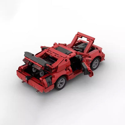 American V8 Street Performance Coupe Building Kit | LEGO-Compatible MOC - 1