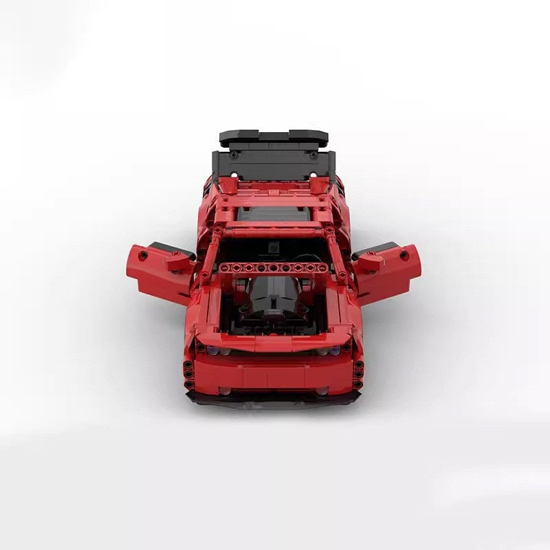 American V8 Street Performance Coupe Building Kit | LEGO-Compatible MOC - 2