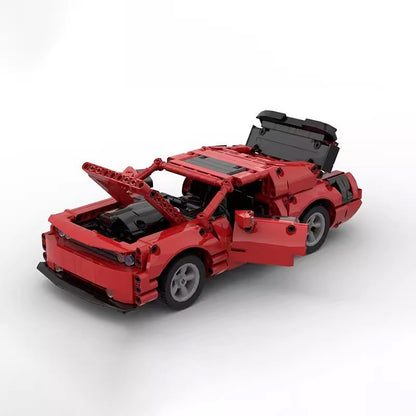 American V8 Street Performance Coupe Building Kit | LEGO-Compatible MOC - 4