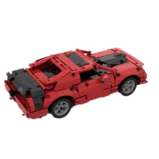 American V8 Street Performance Coupe MOC Building Kit | Muscle Car Model - 1