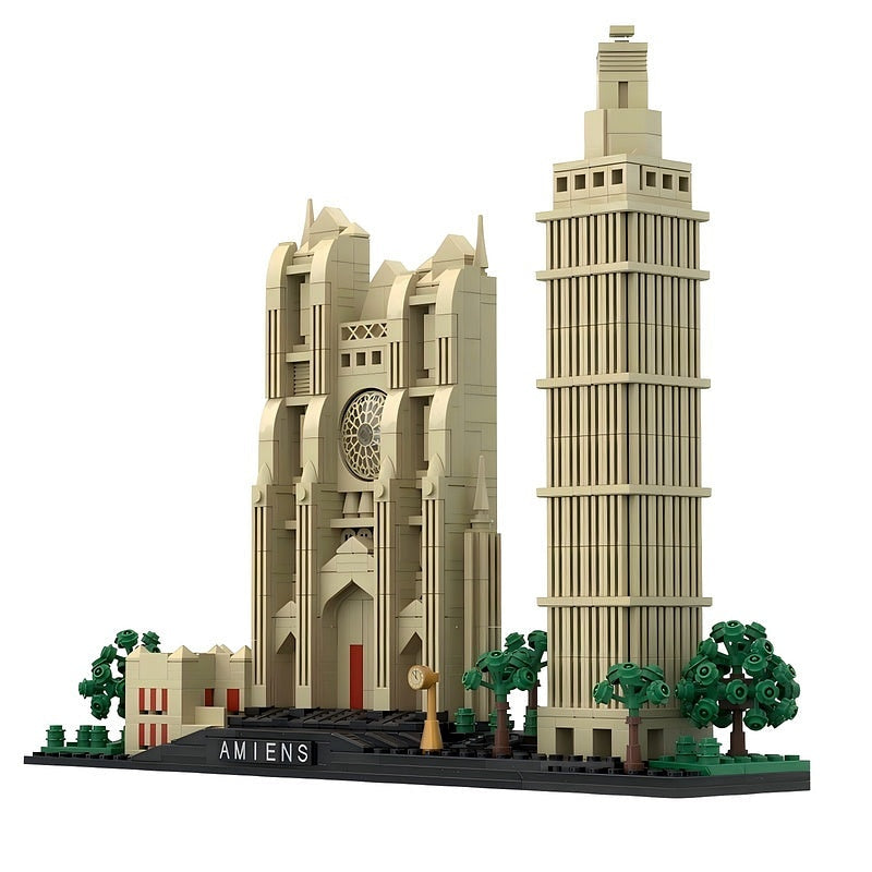 Amiens France Skyline MOC Architecture Building Kit - 1