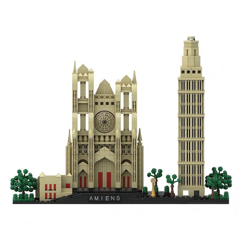 Amiens France Skyline MOC Architecture Building Kit - 4