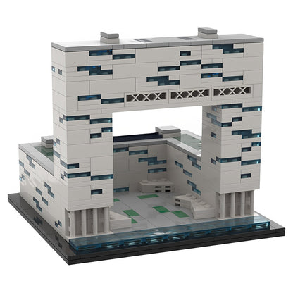 Amsterdam Pontsteiger Waterfront Architecture MOC Building Kit - 1