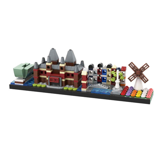 Amsterdam Skyline Building Kit | LEGO-Compatible MOC - 1