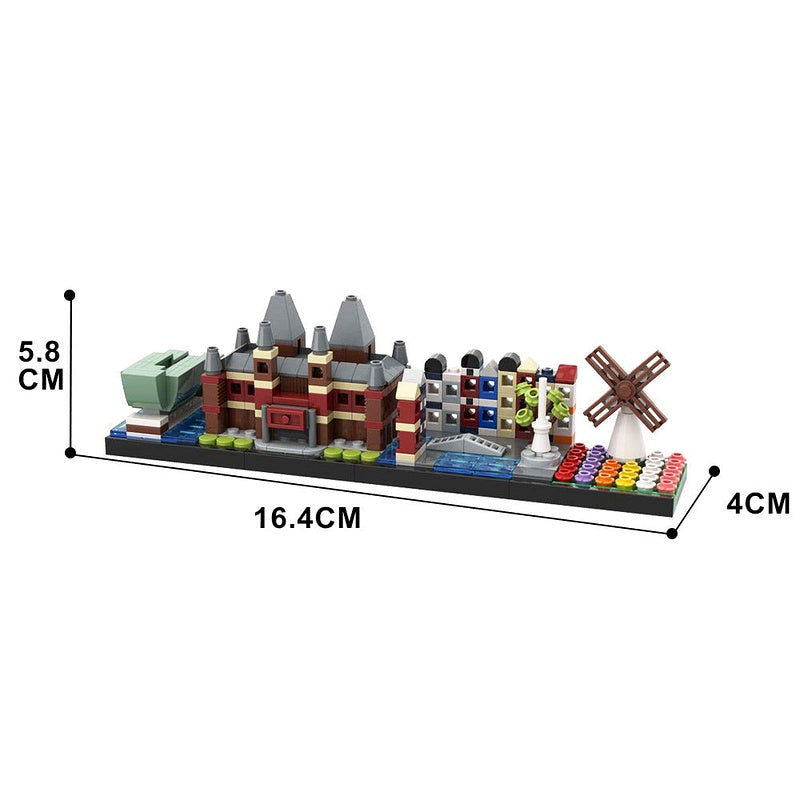 Amsterdam Skyline MOC Architecture Building Kit - 8
