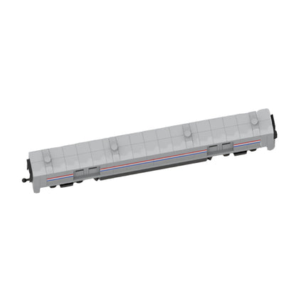 Amtrak Viewliner Baggage Coach Building Kit | 4-Wide | LEGO-Compatible MOC - 2