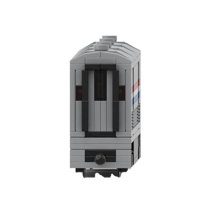 Amtrak Viewliner Baggage Coach Building Kit | 4-Wide | LEGO-Compatible MOC - 3