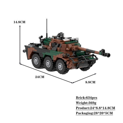 AMX 10 RC MOC Armoured Fighting Vehicle Building Kit - 4