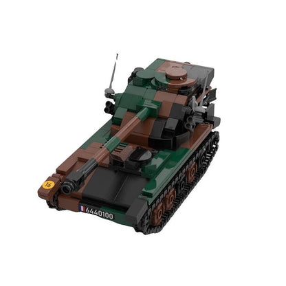 AMX-13/90 Light Tank MOC Building Kit | Military Armored Vehicle Model - 1