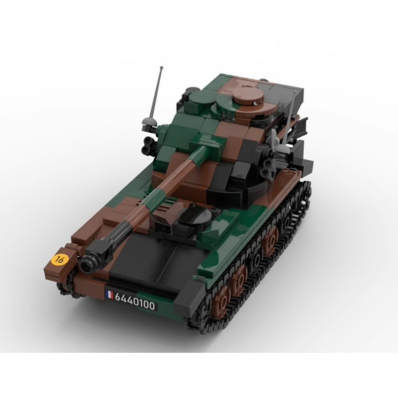 AMX-13/90 Light Tank MOC Building Kit | Military Armored Vehicle Model - 2