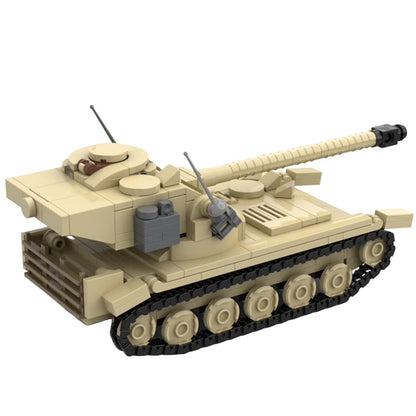 AMX-13/90 Light Tank MOC Building Kit | Military Armored Vehicle Model - 4