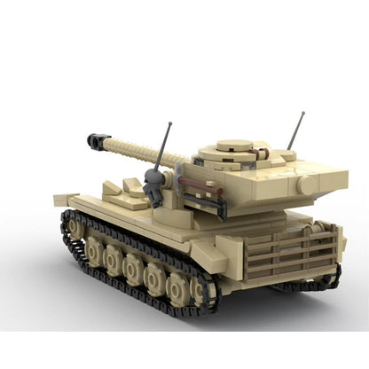AMX-13/90 Light Tank MOC Building Kit | Military Armored Vehicle Model - 5