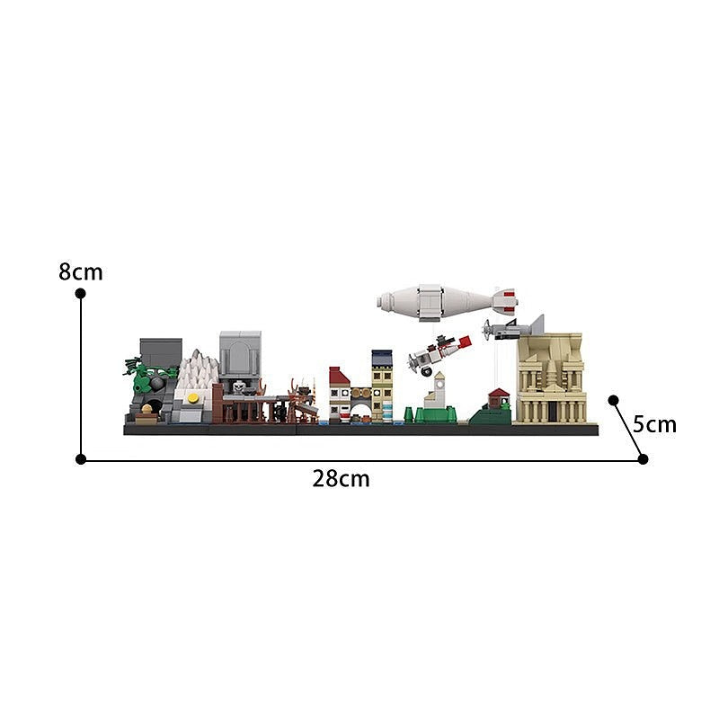 Ancient Adventure Skyline MOC Architecture Building Kit - 2