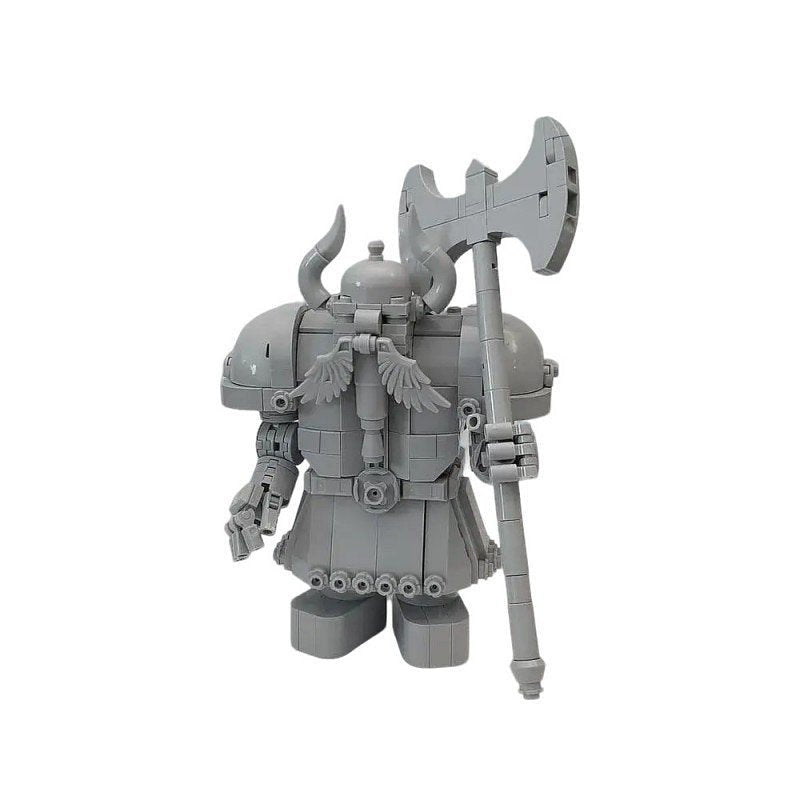 Ancient Dwarven Guardian Statue MOC Fantasy Building Kit - 1