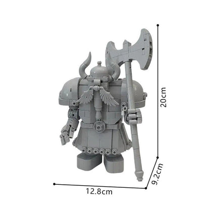 Ancient Dwarven Guardian Statue MOC Fantasy Building Kit - 2