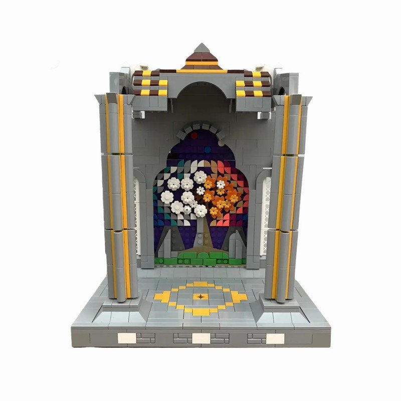 Ancient Elven Mythic Lands Wall Mural MOC Building Kit | Compatible MOC - 1