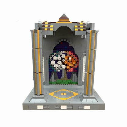 Ancient Elven Mythic Lands Wall Mural MOC Building Kit | Compatible MOC - 1