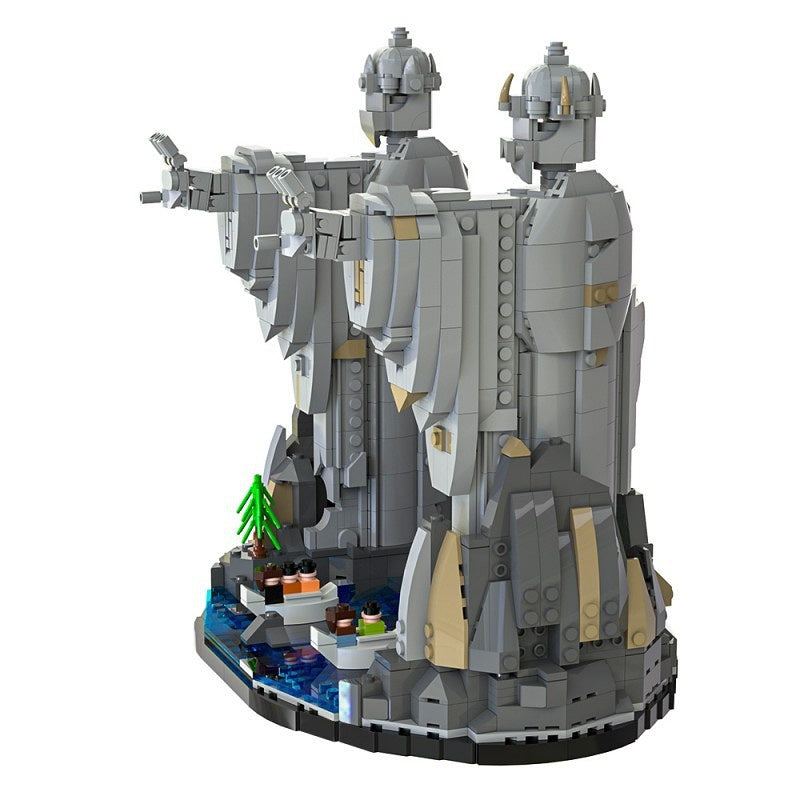 Ancient Fantasy Guardian Statues Building Kit | LEGO-Compatible MOC - 1