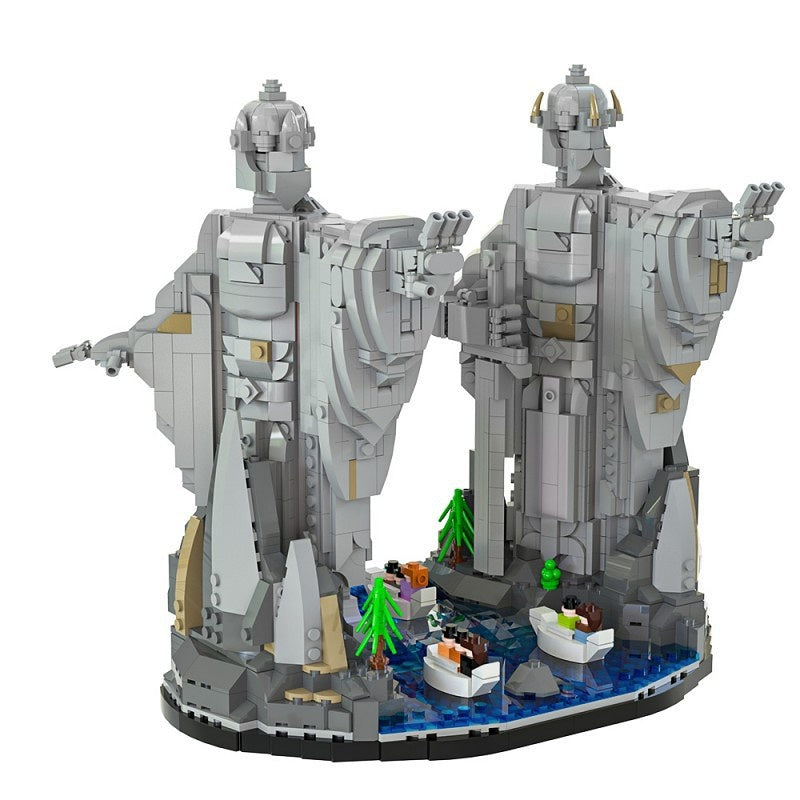 Ancient Fantasy Guardian Statues Building Kit | LEGO-Compatible MOC - 2