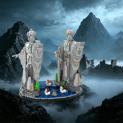 Ancient Fantasy Guardian Statues MOC Building Kit - 6