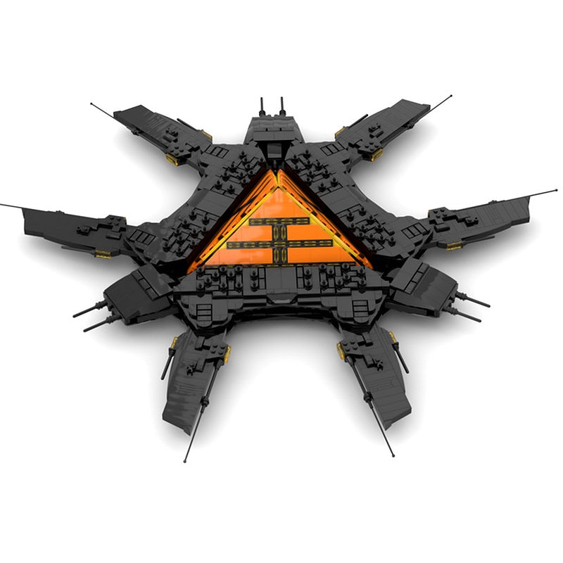 Ancient God Dark Galactic Mothership Capital Ship Building Kit | LEGO-Compatible MOC - 2