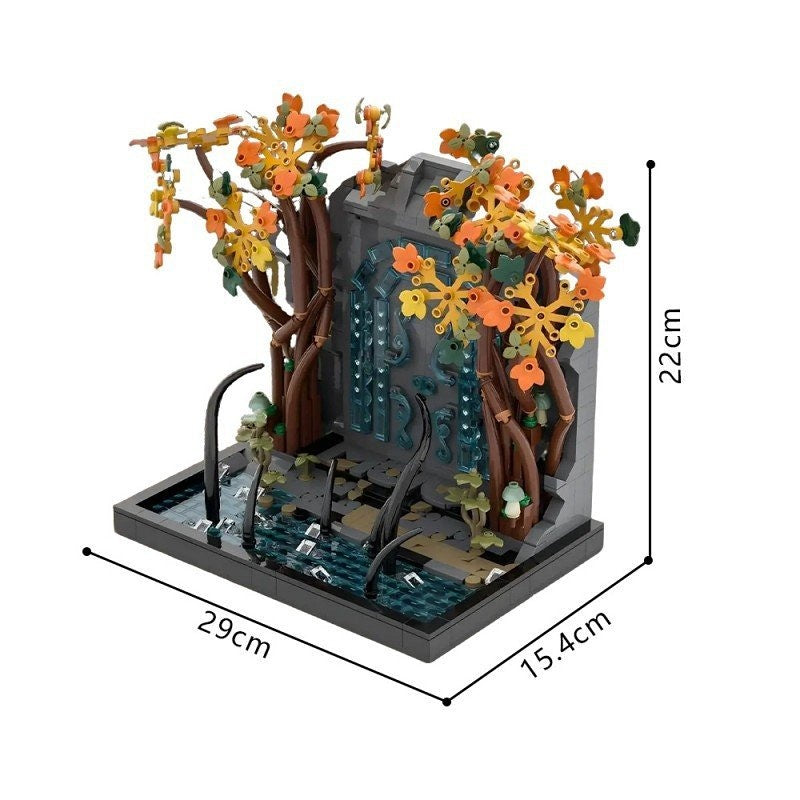 Ancient Mountain Gate Fantasy Portal MOC Building Kit - 4