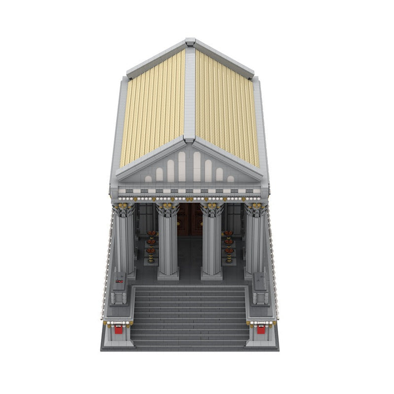 Ancient Roman Temple MOC Building Kit | Historic Architecture Model - 5