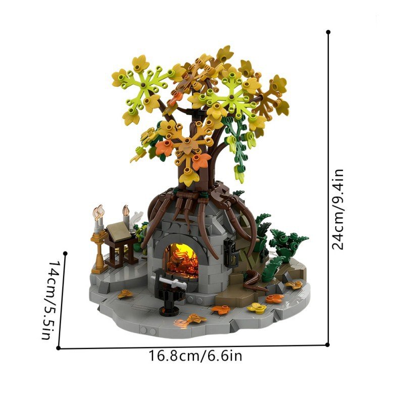 Ancient Sword Reforging Forge Scene MOC Kit | LEGO-Compatible Fantasy Build - 4