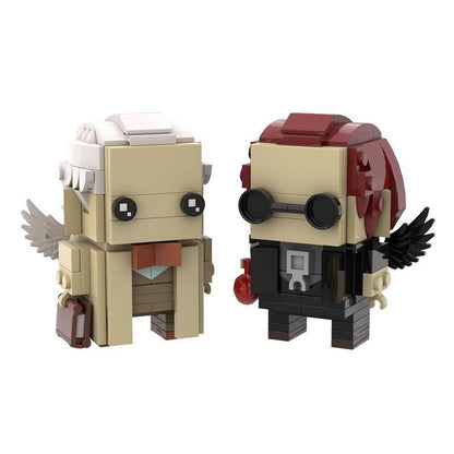 Angel And Demon Pair Cube Character MOC Building Kit - 1