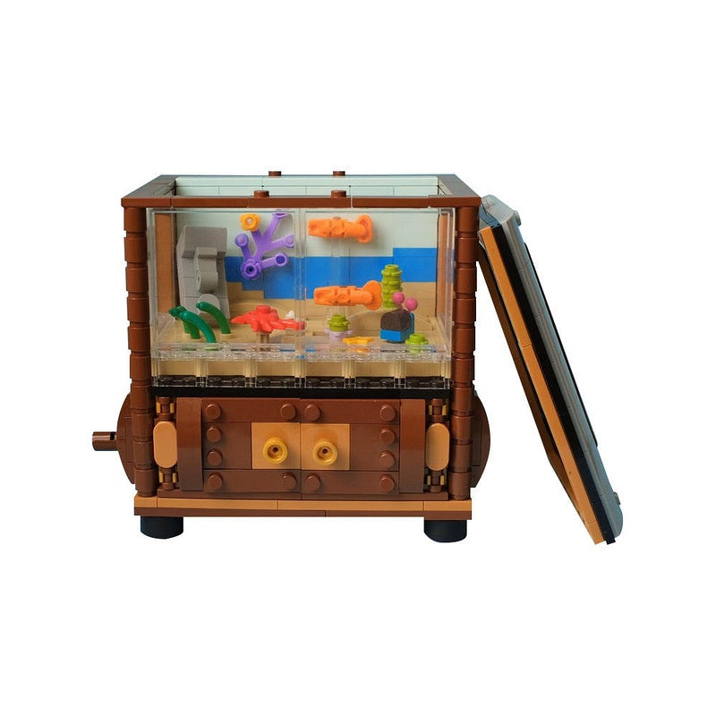 Animated Aquarium MOC Building Kit | Underwater Sea Life Diorama - 5
