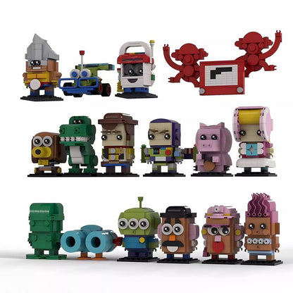 Animated Toy Universe Character BrickHeadz Building Kit | LEGO-Compatible MOC  - 15