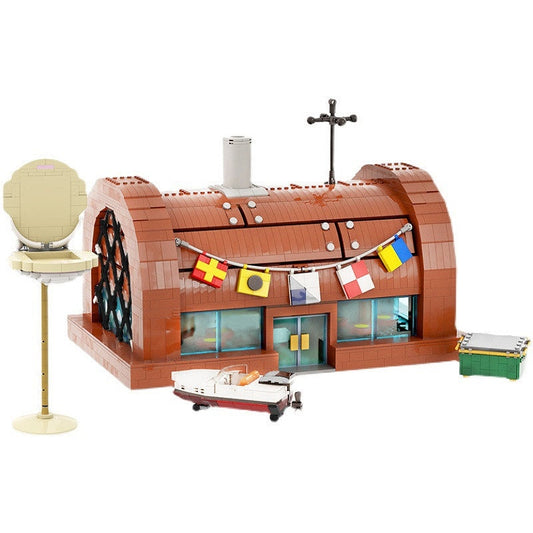 Animated Undersea Burger Restaurant MOC Building Kit - 1