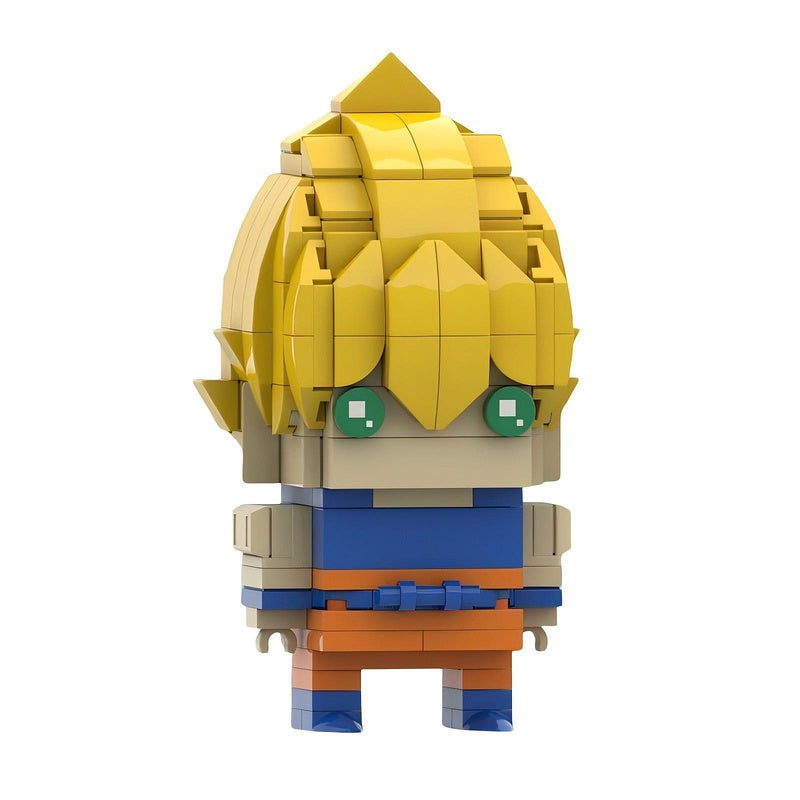 Anime Dragon Warrior BrickHeadz Building Kit | LEGO-Compatible MOC - 10