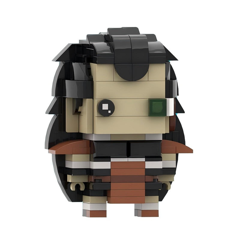 Anime Dragon Warrior BrickHeadz Building Kit | LEGO-Compatible MOC - 12
