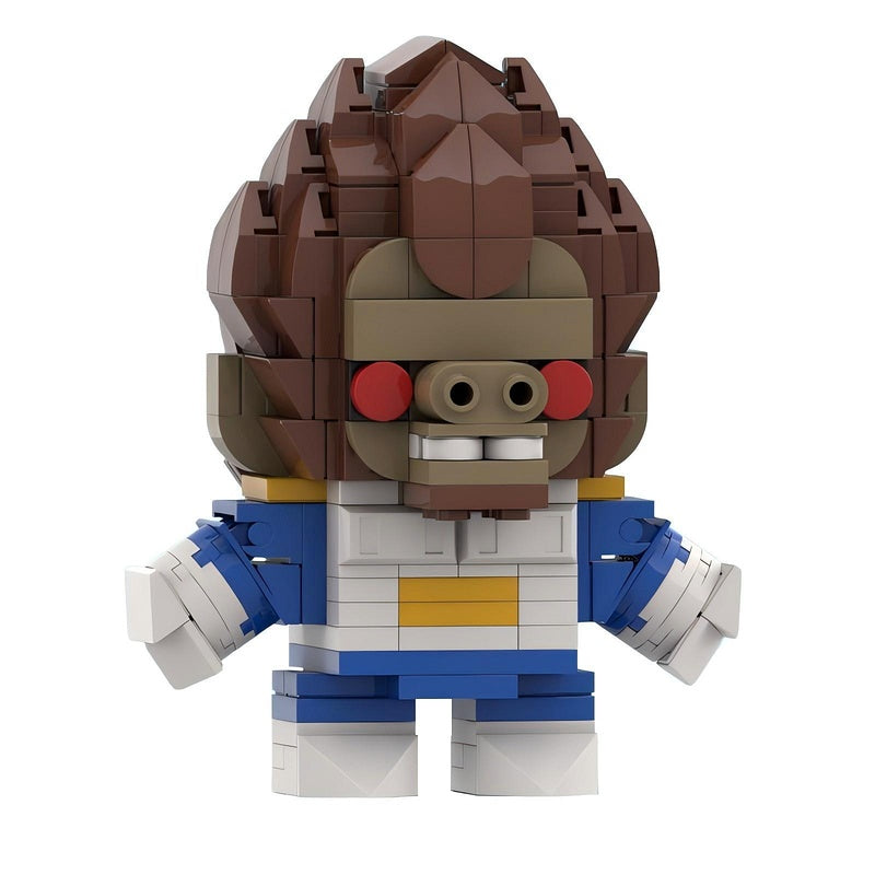 Anime Dragon Warrior BrickHeadz Building Kit | LEGO-Compatible MOC - 15