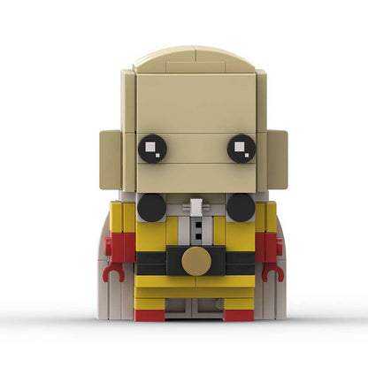 Anime Hero Bald Super Fighter BrickHeadz Building Kit | LEGO-Compatible MOC - 1