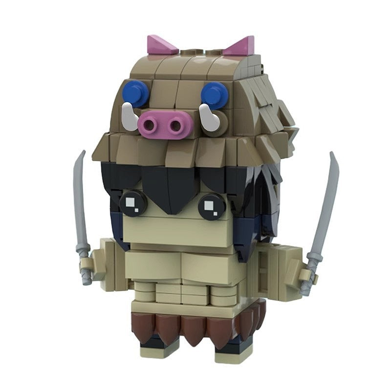 Anime Hero Slayer Squad Brickheadz Building Kit | LEGO-Compatible MOC - 30