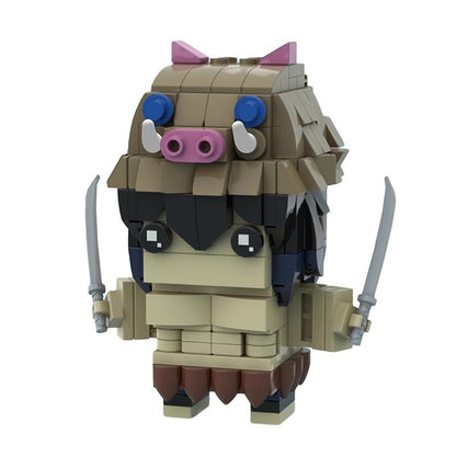 Anime Hero Slayer Squad Brickheadz Building Kit | LEGO-Compatible MOC - 30