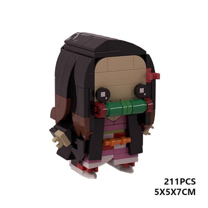 Anime Hero Slayer Squad Brickheadz Building Kit | LEGO-Compatible MOC - 32