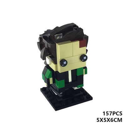 Anime Hero Slayer Squad Brickheadz Building Kit | LEGO-Compatible MOC - 33