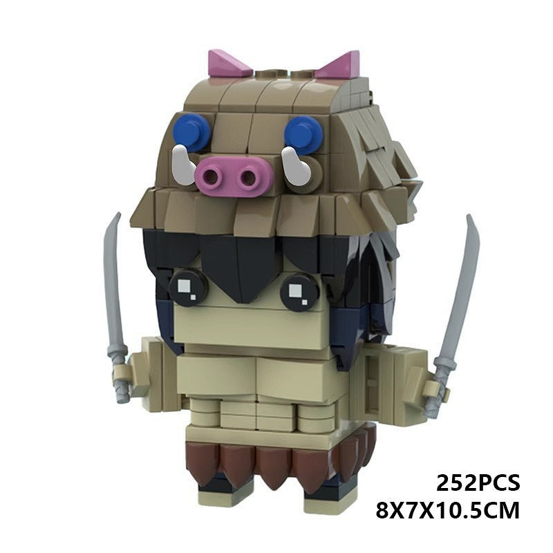 Anime Hero Slayer Squad Brickheadz Building Kit | LEGO-Compatible MOC - 34