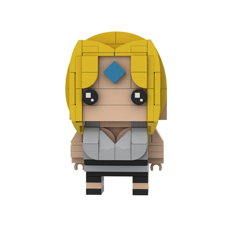 Anime Ninja Hero BrickHeadz Building Kit | LEGO-Compatible MOC - 12