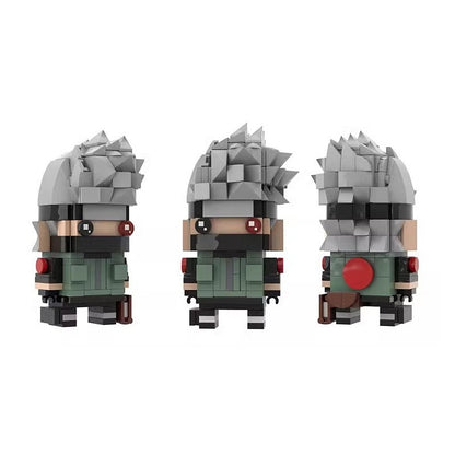 Anime Ninja Hero BrickHeadz Building Kit | LEGO-Compatible MOC - 15
