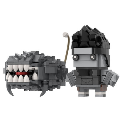 Anime Ninja Hero BrickHeadz Building Kit | LEGO-Compatible MOC - 38